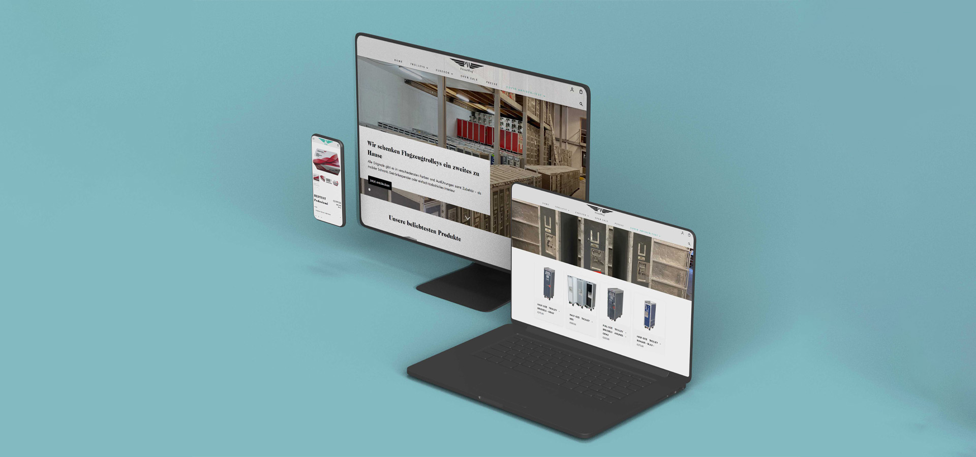 Web development and design visualisation of an online store